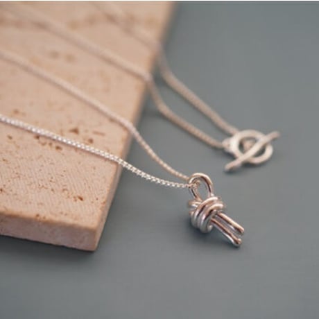 【knot】silver925 knot necklace