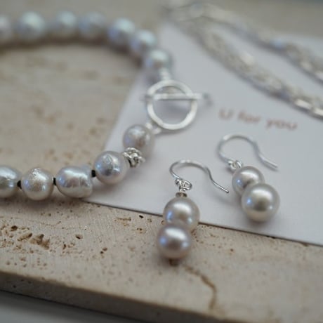 【Happy Box】pearl bracelet set ２