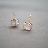 【colors】 18kgp candy pierce (ローズクオーツ）