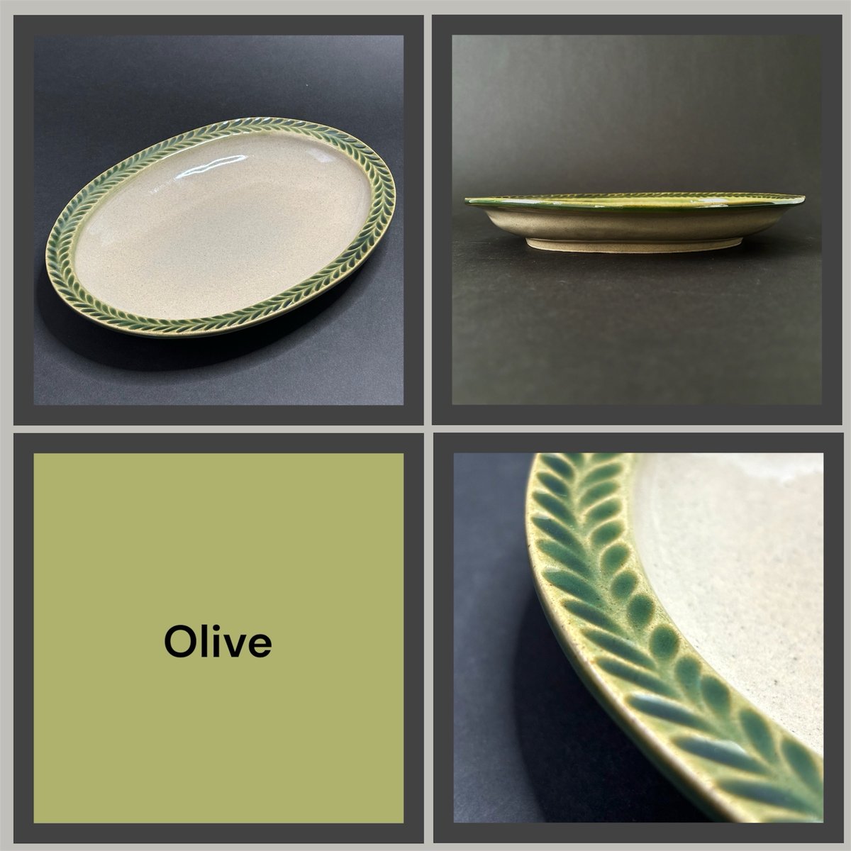 Classy Oval Plate | 笠間焼窯元・向山窯