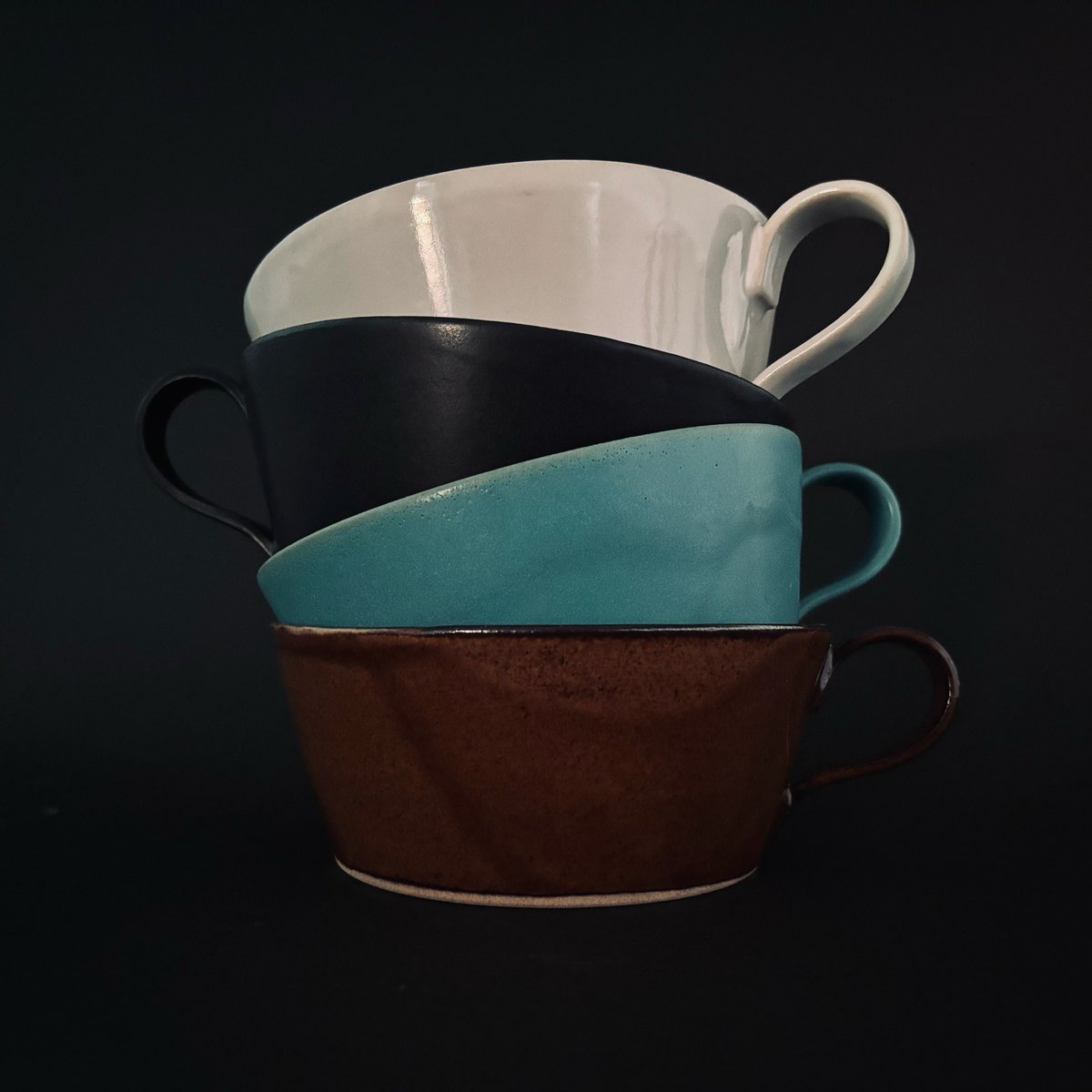 セラドン焼　スープカップ5個＆小皿5枚 セラドン焼 スープカップ5個＆小皿5枚 セラドン焼 スープカップ5個