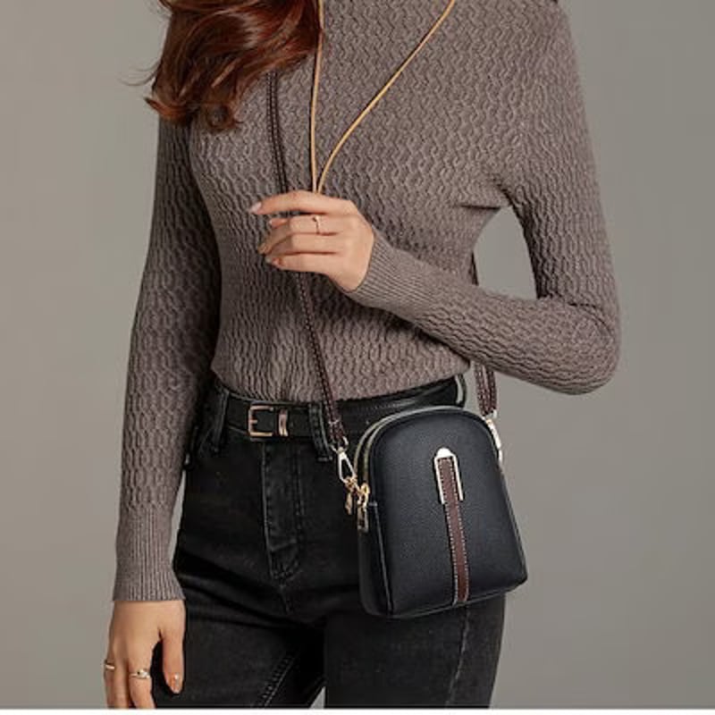 レディース ミニショルダーバッグ スマホショルダー PUレザー 3色