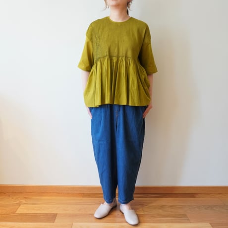 即完売❣️maison de soil 2024SS コットンピンタックチュニック maison de soil／オーガニックコットンボイル ピンタック