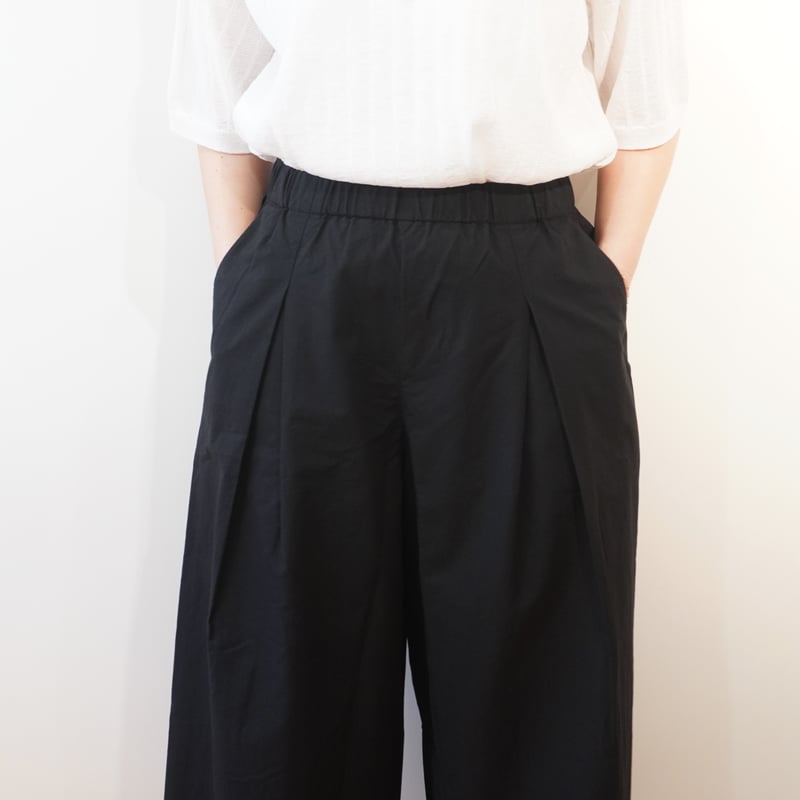 evam eva 今季！新品未使用！完売！コットンキュロットパンツ　sage M evam eva／コットン キュロットパンツ | Beignets Online