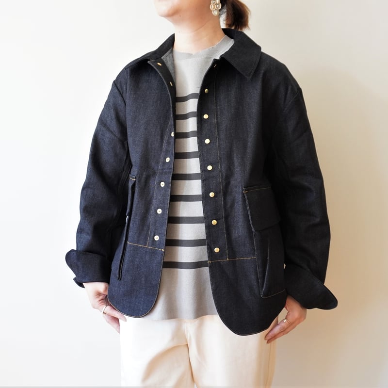 ともぞう様　シュヴァルプラス　ルーズフィット　ストレッチ　デニムジャケット CHEVAL Plus／【トラヴァイユのJK】 | Beignets Online