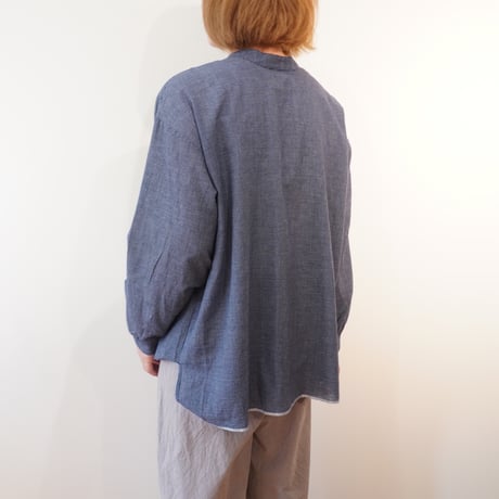 maison de soil／シングルチェックブラウス