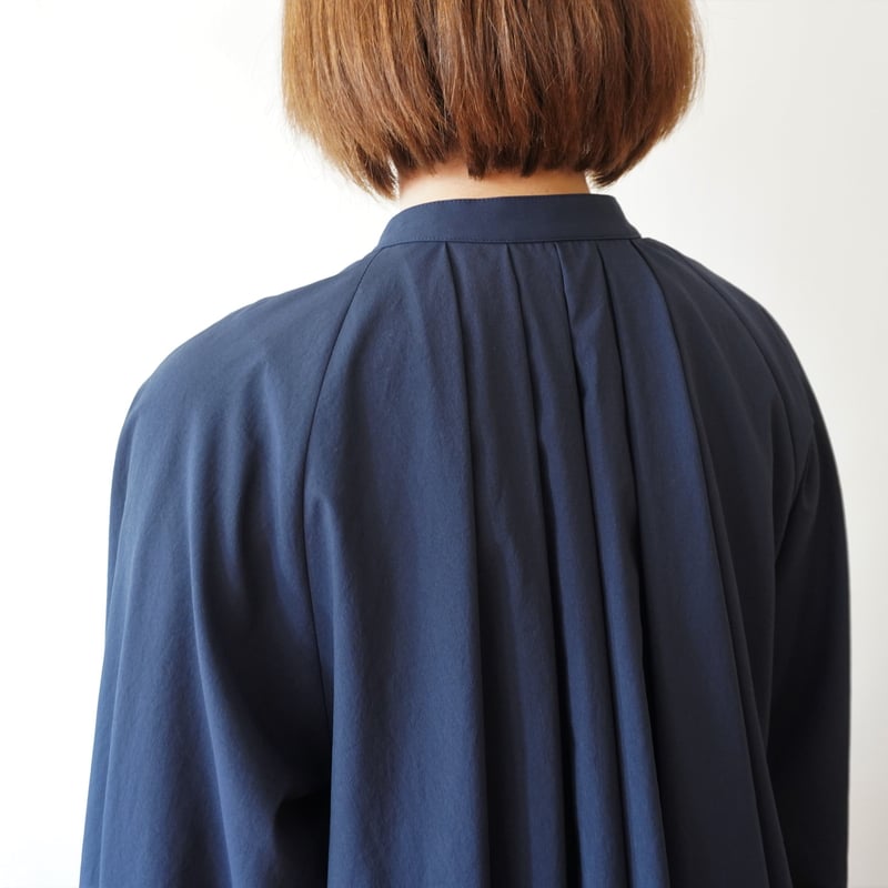 レリル lelill タイプライターフレアブラウス 38/ネイビー カットソー Ｖネック ギャザー プルオーバー 長袖 【2400014085358】 スプリングセール】レリル lelill タイプライターフレアブラウス 38