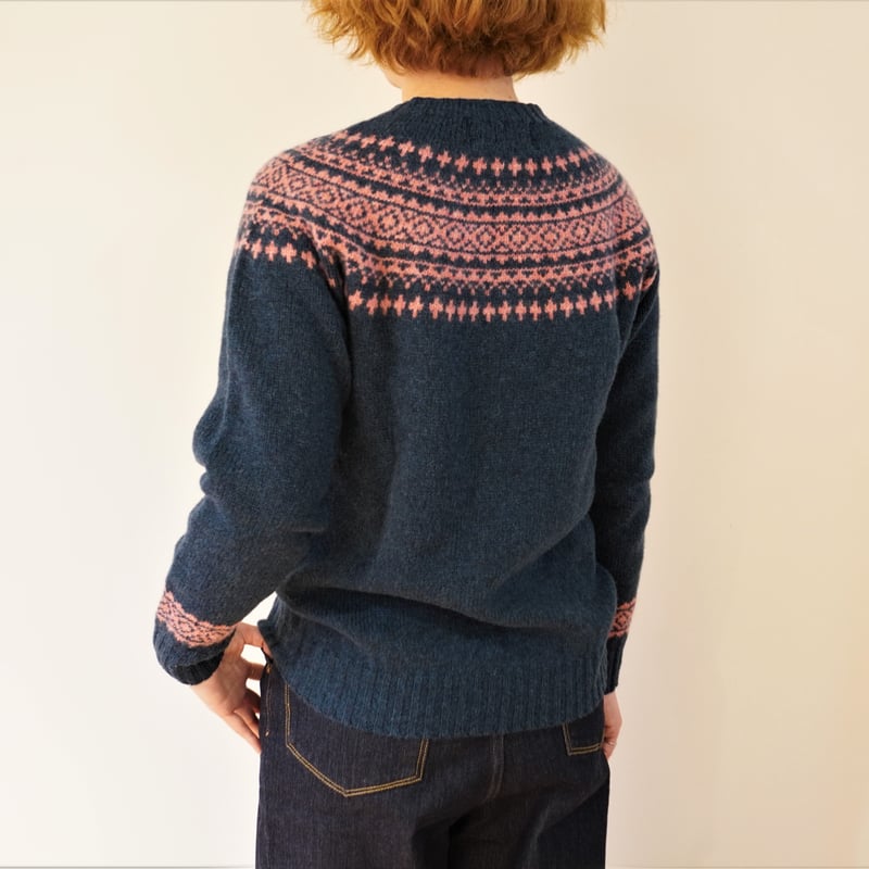 Harley of Scotland／ノルディック柄クルーネックセーター | Beignets