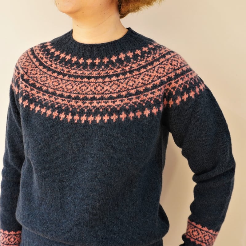 【もりりん】Harley of Scotland 　ノルディック柄セーター Harley of Scotland／ノルディック柄クルーネックセーター | Beignets