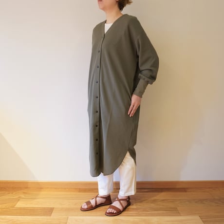 seeset／ワッフルロングカーディガン