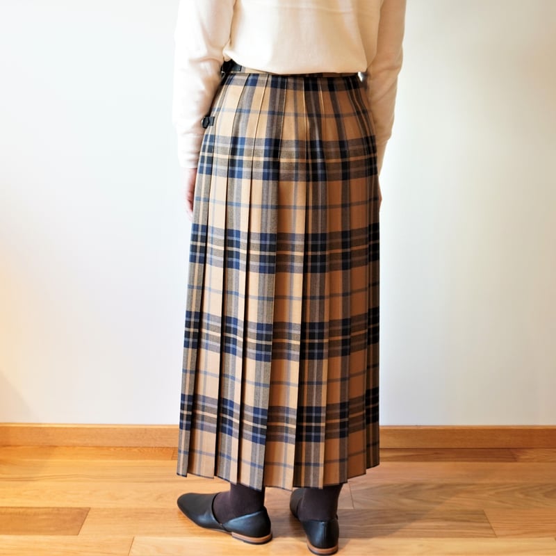 O'NEIL OF DUBLIN キルトスカート GB8 ミドル丈77cm O'NEIL OF DUBLIN | ウーステッドウール ミドルキルトスカート WOMEN