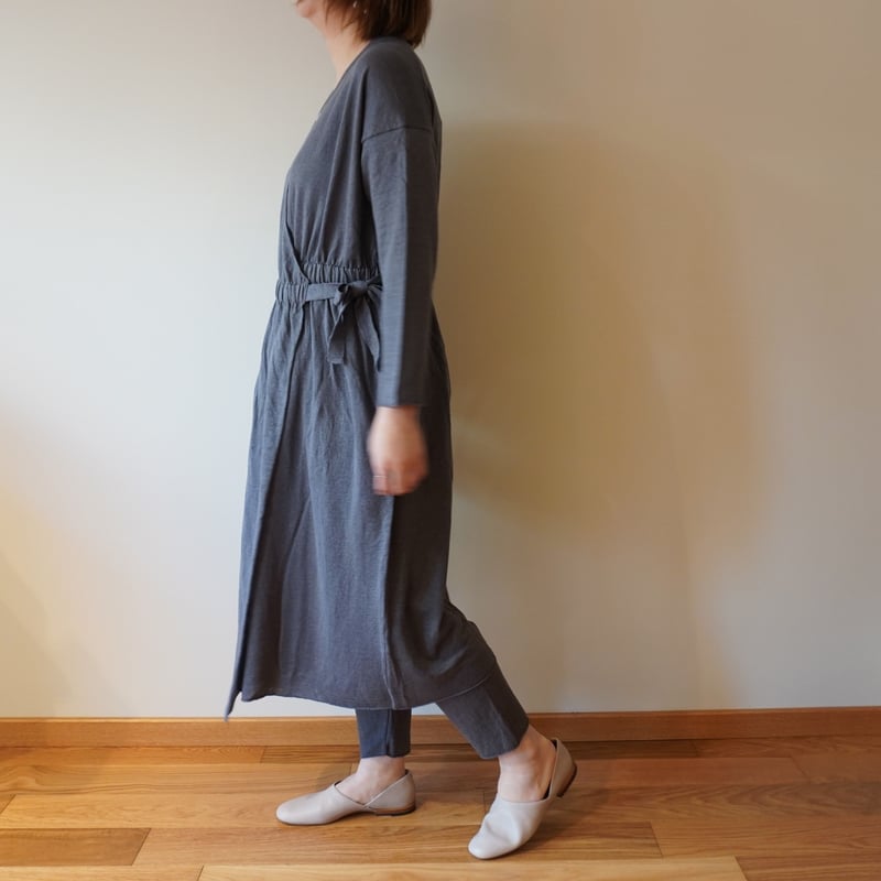 evam eva美品 リネンカシュクール evam eva／リネンカシュクール ワンピース | Beignets Online