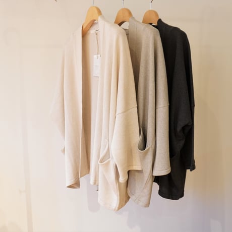evam eva／シルクリネン　ワイドカーディガン