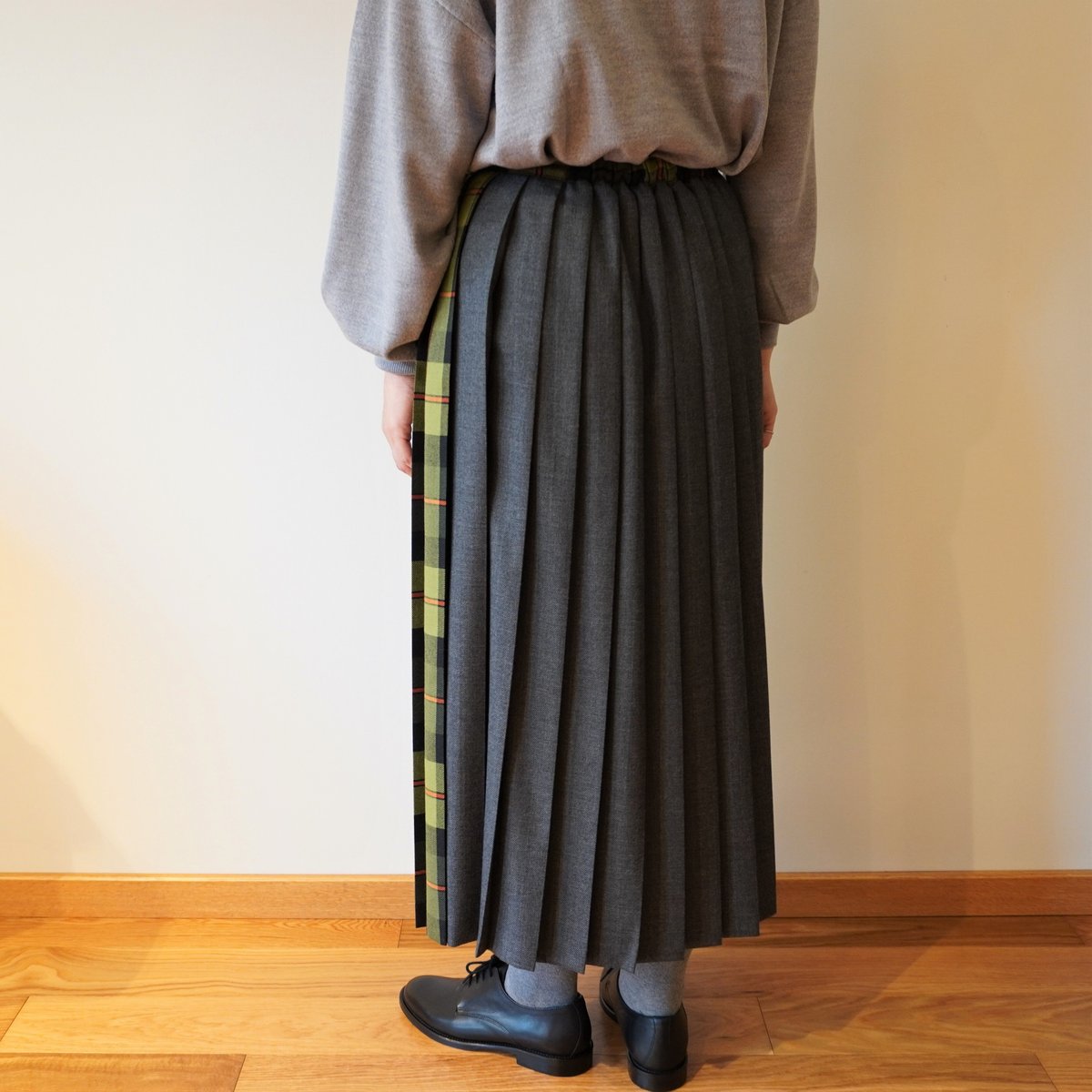 ※最終値下げ【新品】O'NEIL of DUBLIN 起毛キルトスカート 8 O'NEIL OF DUBLIN／起毛ウールパッチワークイージーキルト