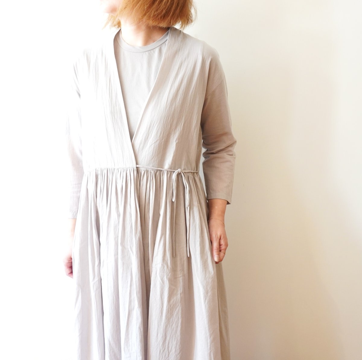 evam eva／コットンギャザーローブ | Beignets Online