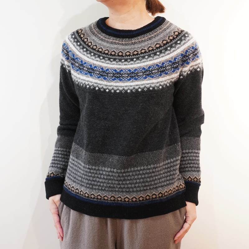 ERIBE／フェアアイルニット クルーネック | Beignets Online