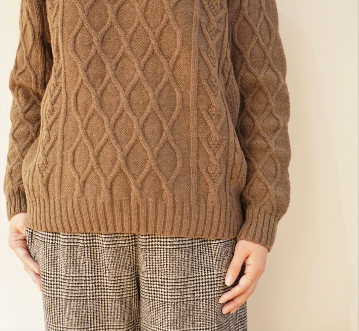 GLEN FYNE グレンファイン　アランニット 美品 GLEN FYNE グレンファイン アランニット 美品 - メルカリ