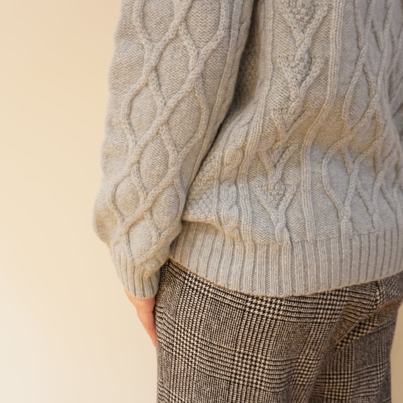 Glen Fyne／クルーネック アランニット | Beignets Online