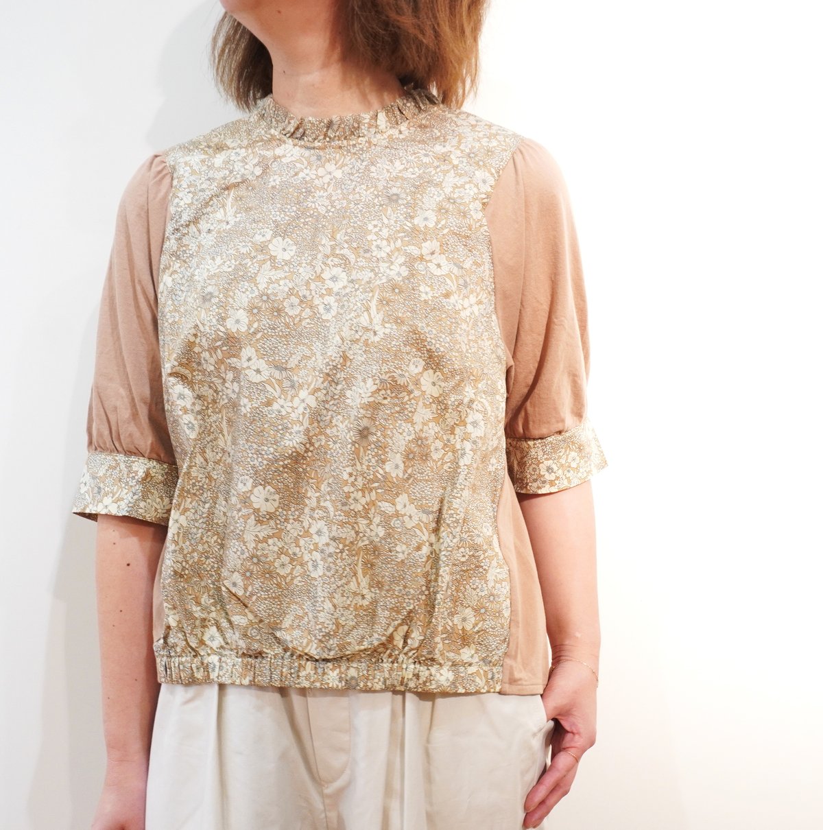 ポルテデブトン　リバティ Porter des boutons ポルテデブトンリバティワンピース