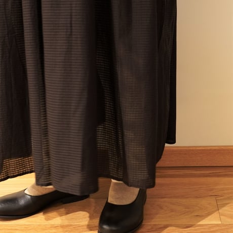 maison de soil／スモールチェック　エンブロイダリーワンピース