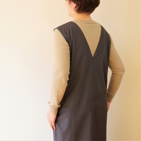 evam eva／コットン スリーブレス ワンピース