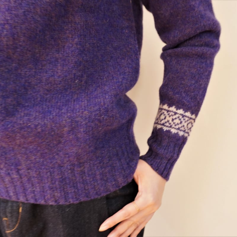 Harley of Scotland／ノルディック柄クルーネックセーター | Beignets