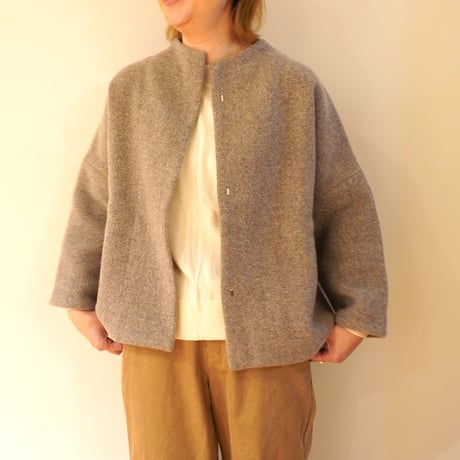 evam eva／ウールツイード　ショートコート