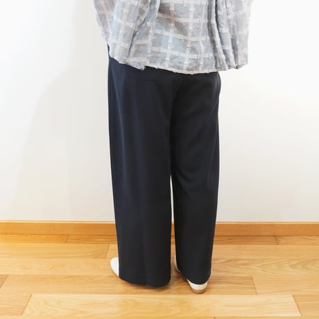 STAMP AND DIARY／コットンリヨセルナチュラルストレッチワッシャーワンタックワイドパンツ