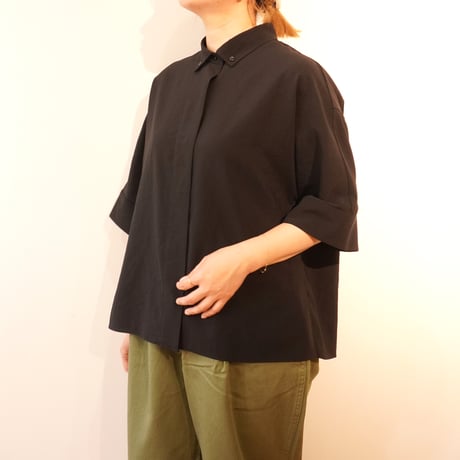 lelill／ハイテクボタンダウンスキッパーシャツ