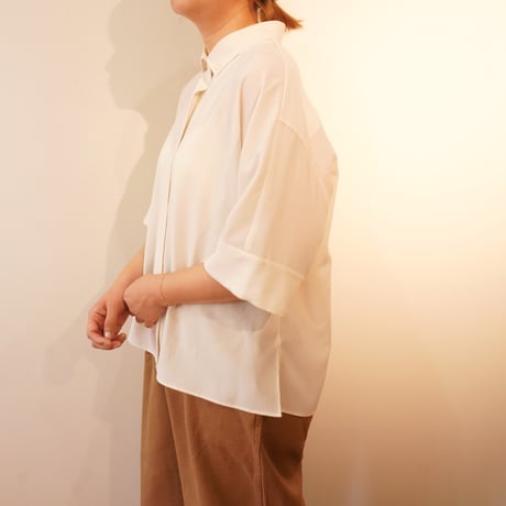 lelill／ハイテクボタンダウンスキッパーシャツ