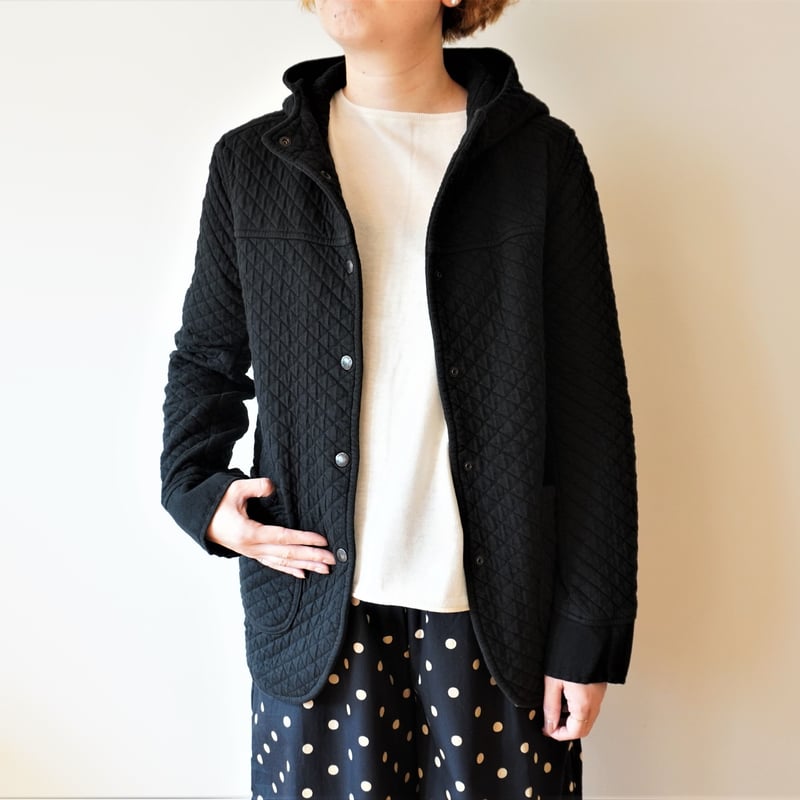 【美品】ARMEN アーメン フード付きコットンキルティングジャケットサイズ1 ARMEN ARMEN（アーメン） オーバーサイズ フーデッド ジャケット