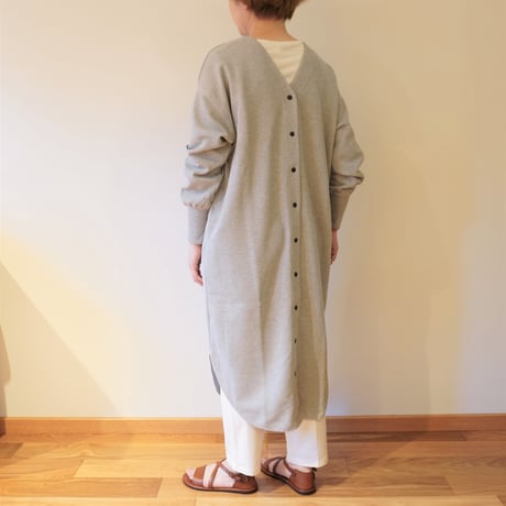 seeset／ワッフルロングカーディガン