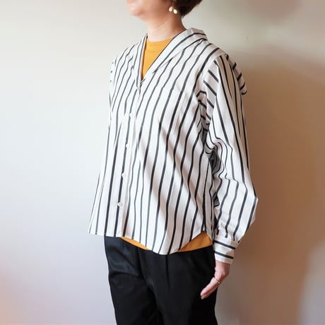 lelill／ピマソロ　ショールカラーシャツ