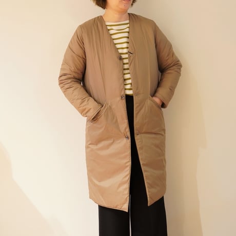 utilité／リバーシブル 中綿コート