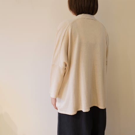 evam eva／シルクリネン　ワイドカーディガン