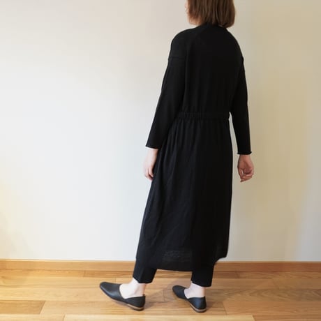 evam eva／リネンカシュクール ワンピース