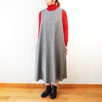 STAMP AND DIARY／Aラインフレアワンピース（千鳥）