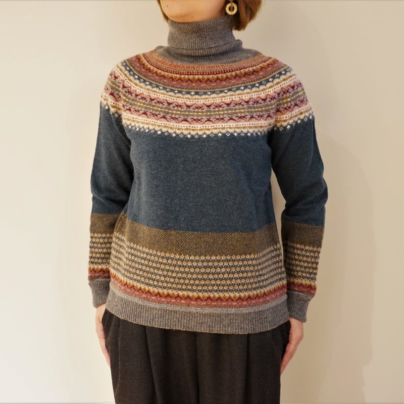 ERIBE／フェアアイルニット タートルネック | Beignets Online