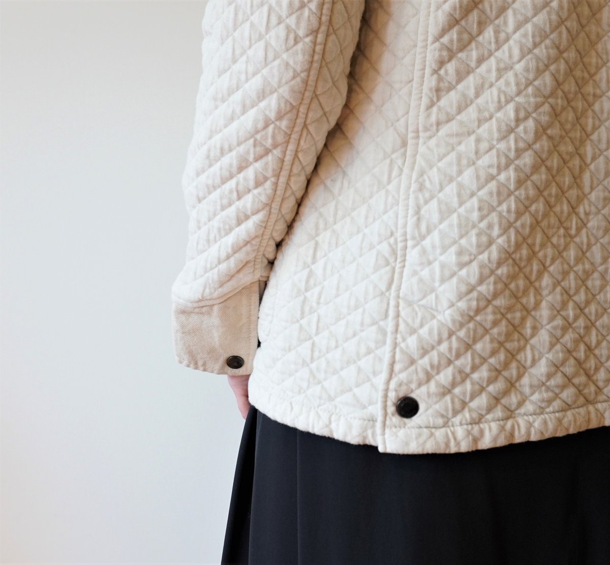 ARMEN／コットンキルト スタンドカラージャケット | Beignets Online