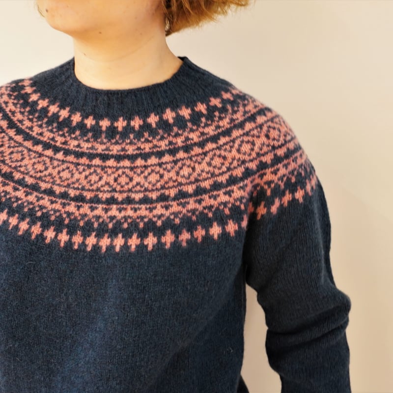 Harley of Scotland／ノルディック柄クルーネックセーター | Beignets