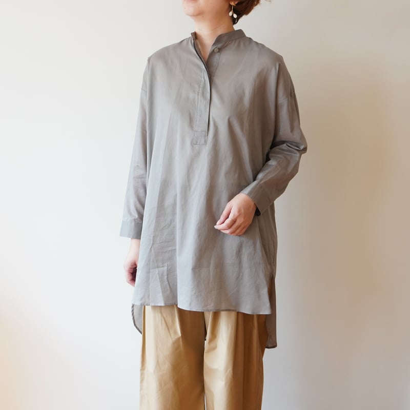 STAMP AND DIARY／スタンドカラーチュニックシャツ | Beignets Online