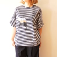 maison de soil／ボイルウール バックボタン刺繍ブラウス | Beignets O