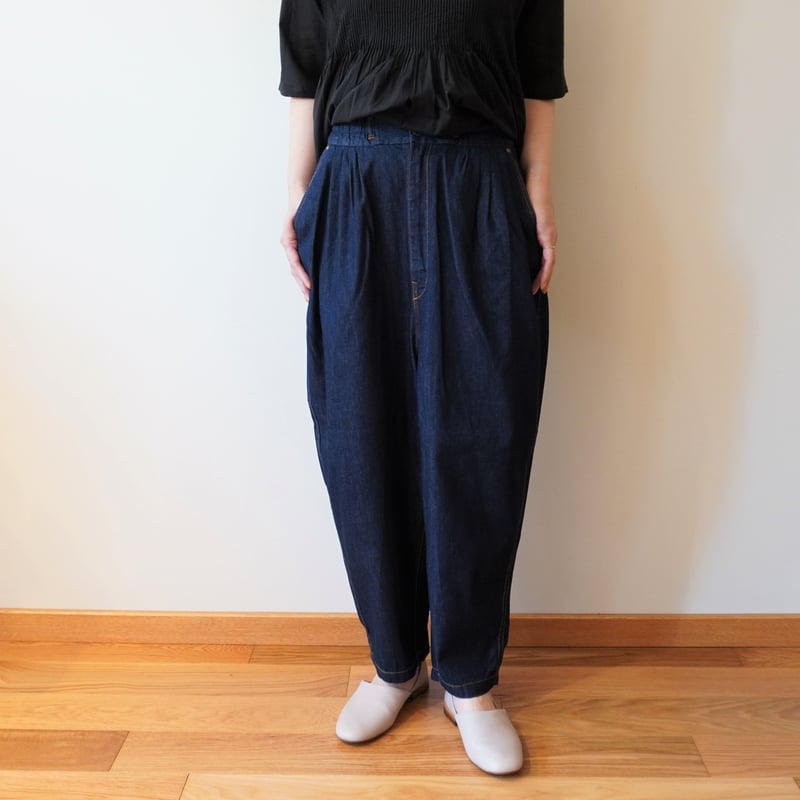 lelill／タックバルーンデニムパンツ | Beignets Online