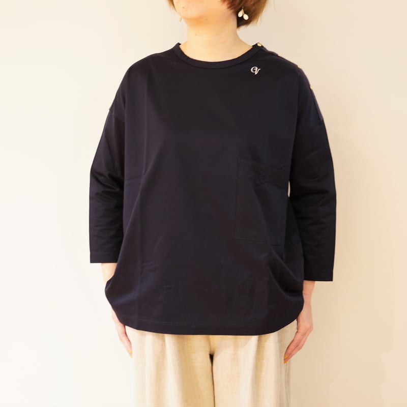 CHEVAL Plus／肩ボタンカットソー【マリニエールのプルオーバー