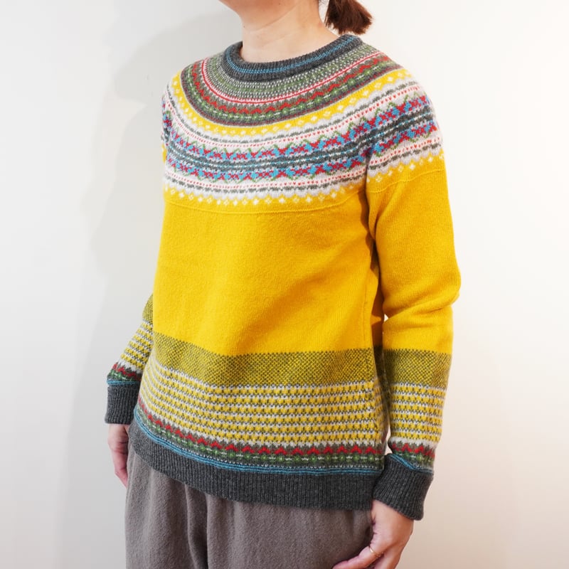 ERIBE／フェアアイルニット クルーネック | Beignets Online