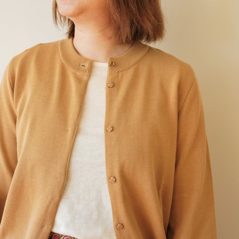 ポルテデブトン／ Bee スナップボタン コットンカーディガン