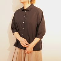 STAMP AND DIARY／5部袖タックブラウス