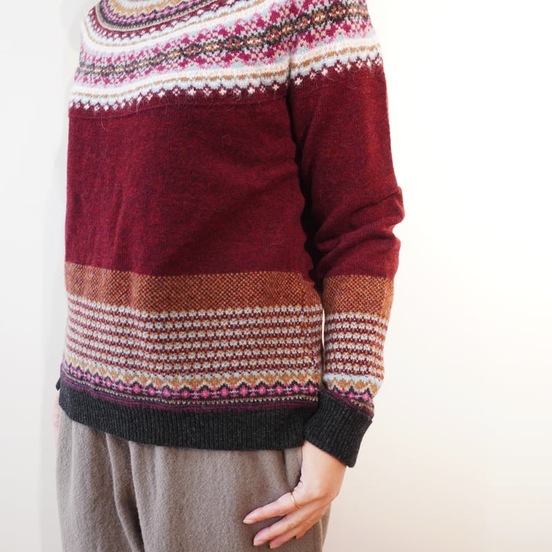 ERIBE／フェアアイルニット クルーネック | Beignets Online