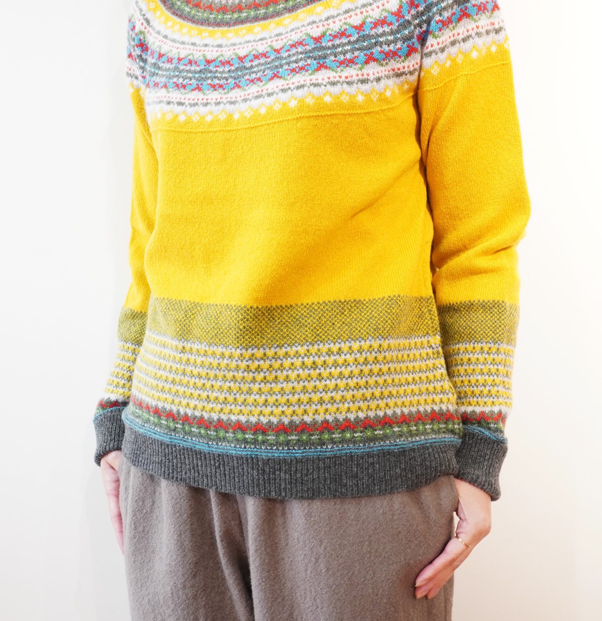 ERIBE／フェアアイルニット クルーネック | Beignets Online