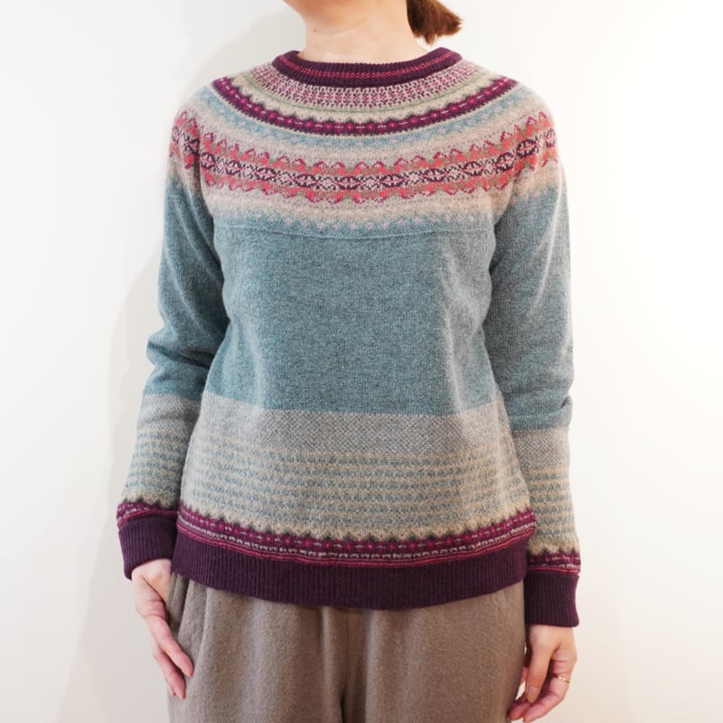 ERIBE／フェアアイルニット クルーネック | Beignets Online